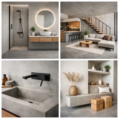 microcement for modern interiors seamless finish