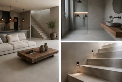CEMHER Microdur microcement seamless floor finish