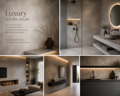 luxury decorative finishes with handcrafted wall texture